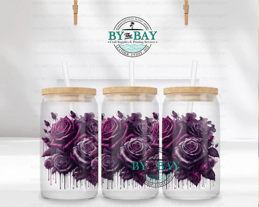 Purple Roses 16oz UVDTF Wrap