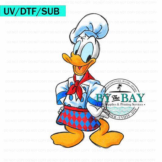 CHEF DUCK UV/DTF/SUB Print
