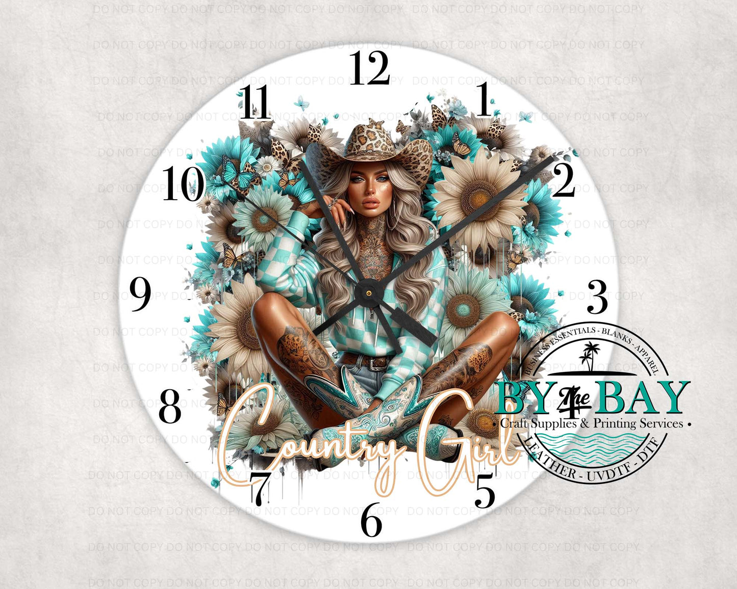Country Girl Clock