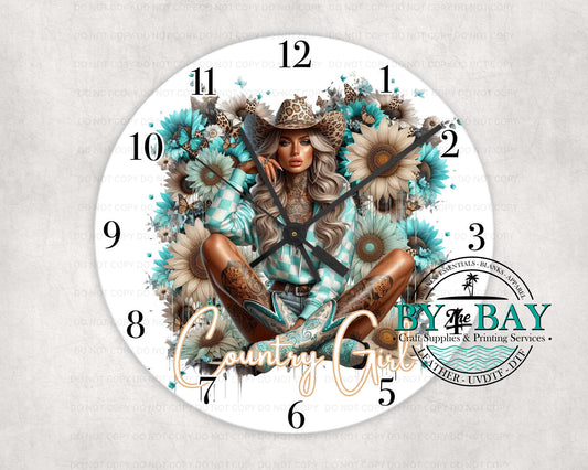 Country Girl Clock