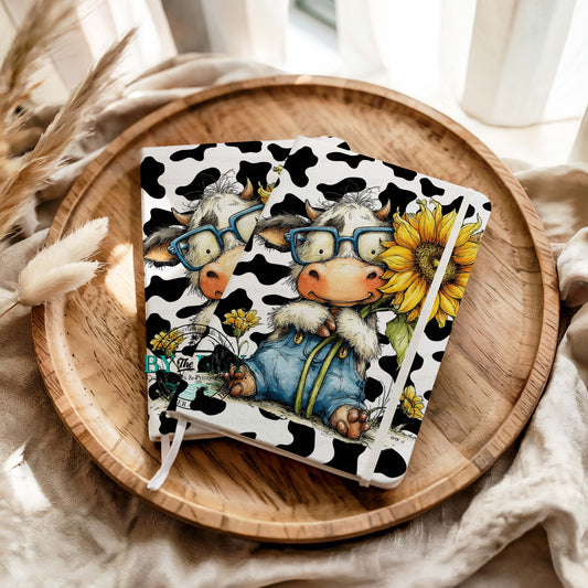 Cow Overalls A6 (Ready made & DIY Notepad options available)
