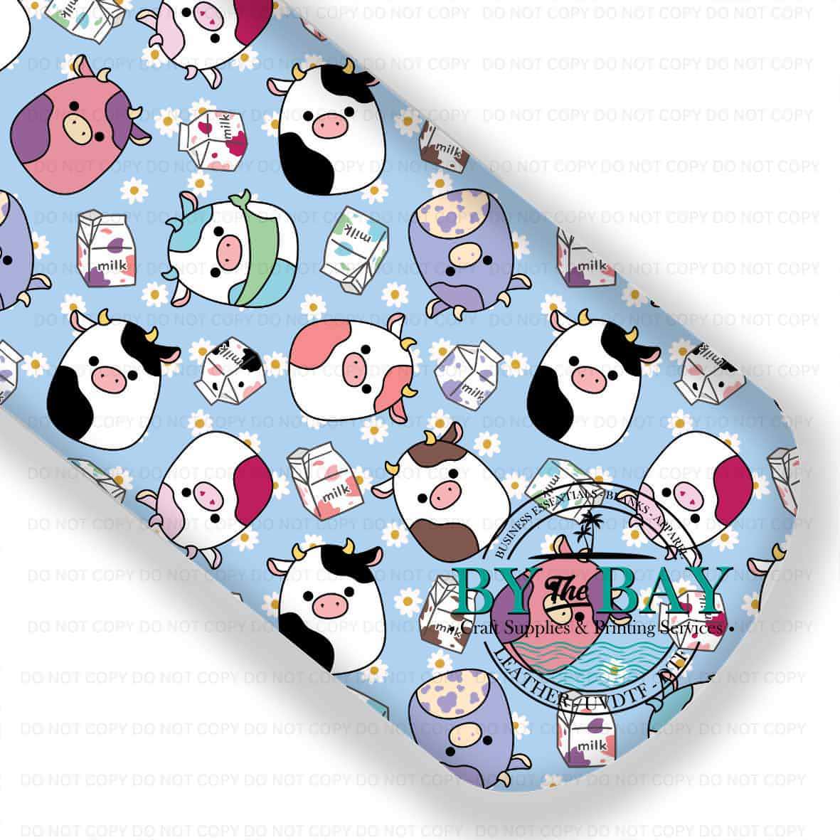 Cows Squishmallows Blue Daisies