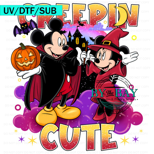 Creepin Cute UV/DTF/SUB Print