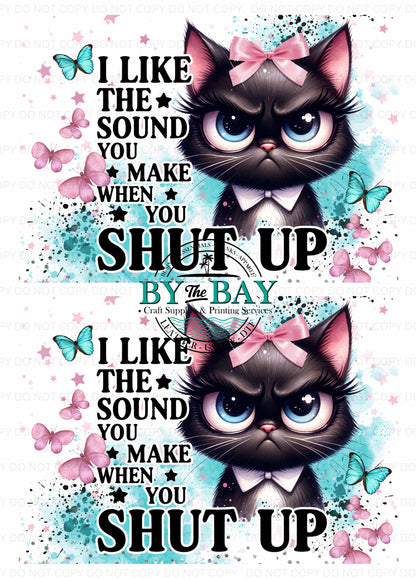 Cat Like the sound Panel (Various Sizes)