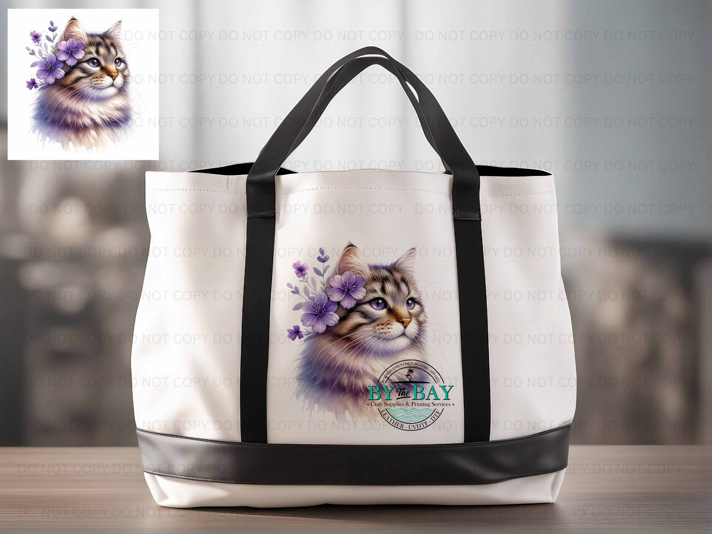 Purple flower & Cat
