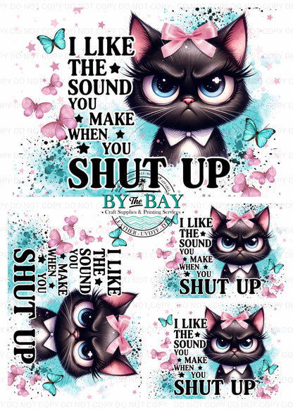 Cat Like the sound Panel (Various Sizes)
