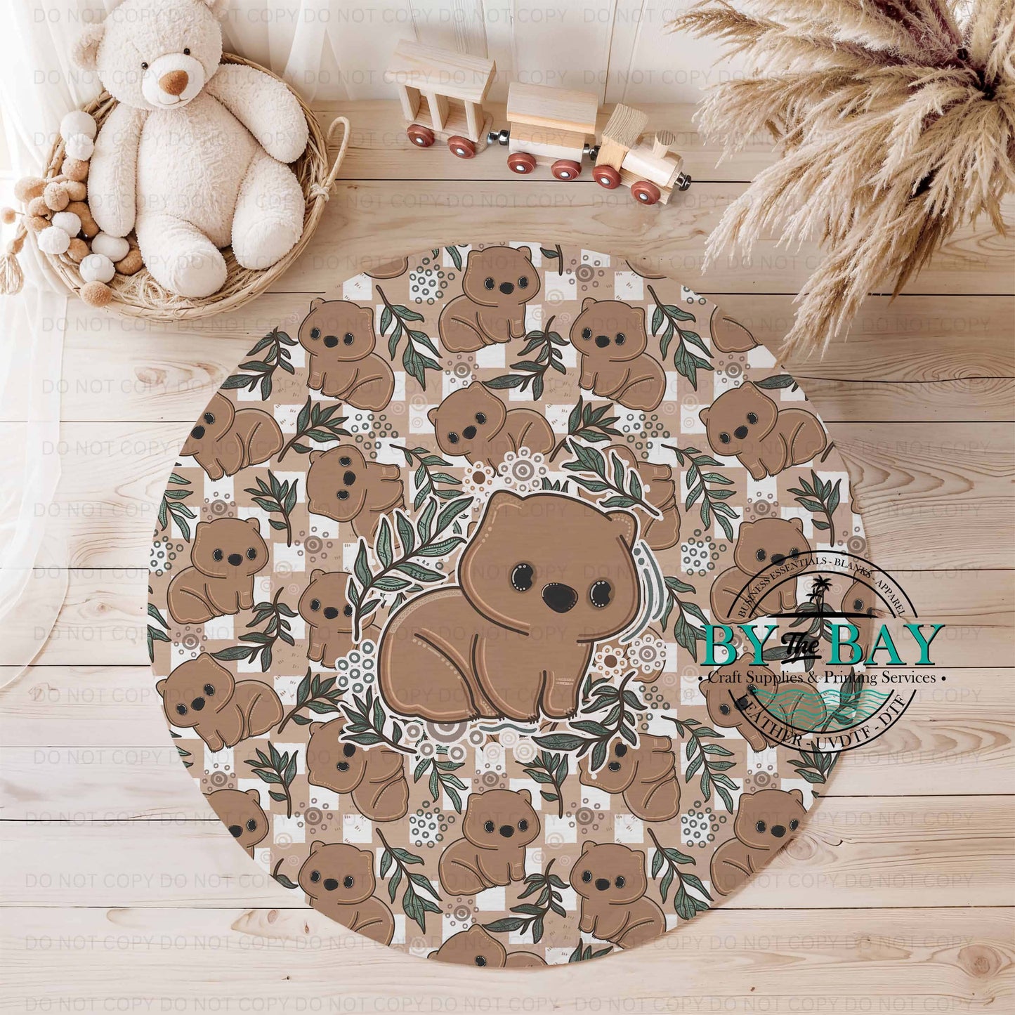 Personalised HDs Dhukandirra (Wombat Playmats) Various Colours/sizes