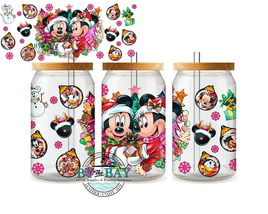 Christmas Mice wreath 16oz Wrap