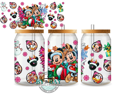 Christmas Mouse Snowflake 16oz Wrap