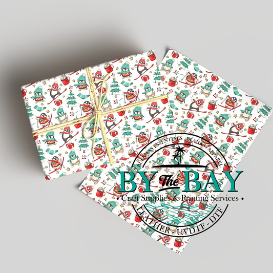 Christmas Penguin Wrapping Paper