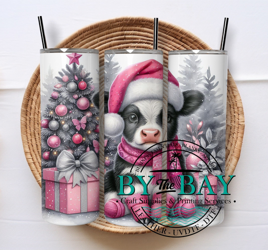 Christmas cow wrap 20oz SUB tumbler print