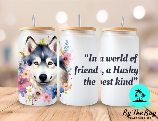 Floral Husky Best Friend