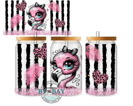 Cute Flamingo 16oz Wrap