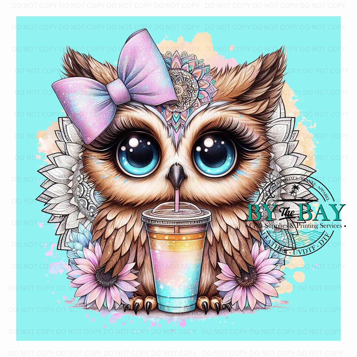 Cute Owl Blue Panel (Various Sizes)