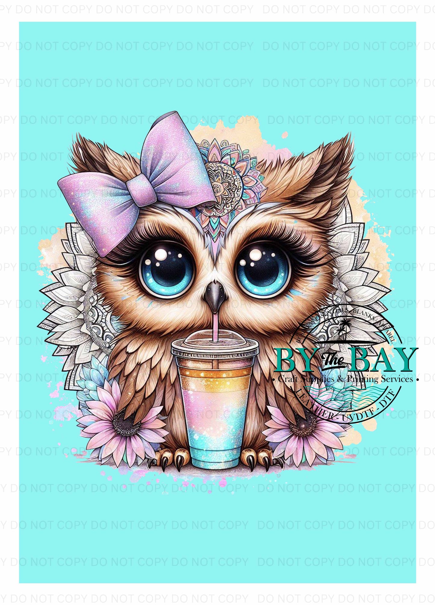 Cute Owl Blue Panel (Various Sizes)