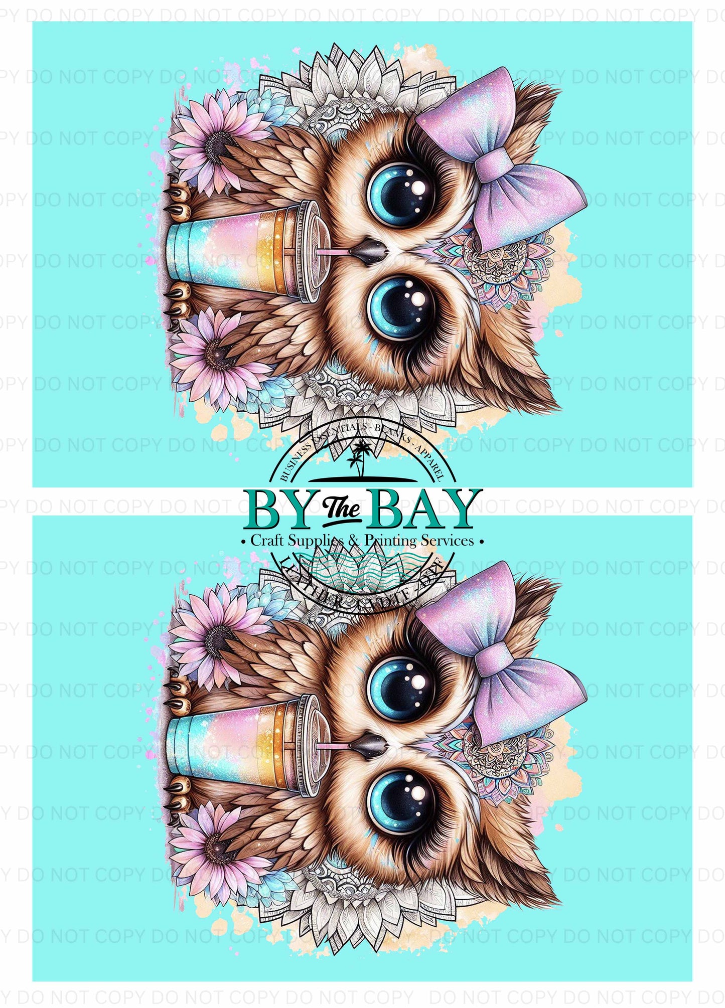 Cute Owl Blue Panel (Various Sizes)