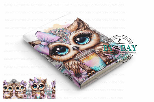 Cute Owls - Ready made notepad Cover (Notepad & Pocket options available)