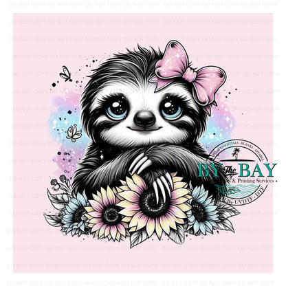 Cute Pink Sloth Panel (Various Sizes)