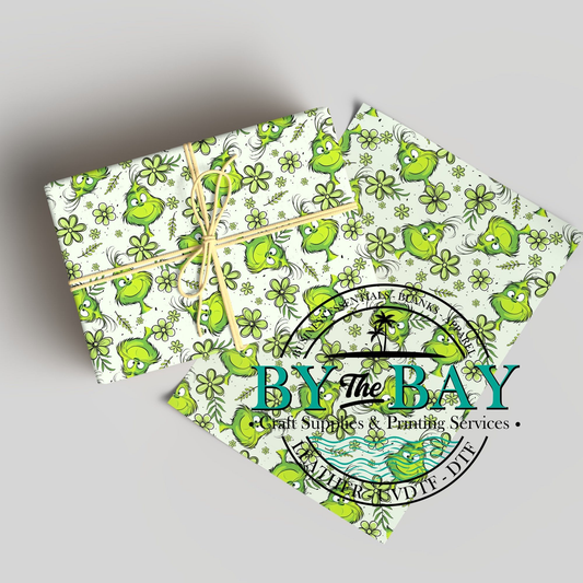 Cute mean guy face Wrapping Paper