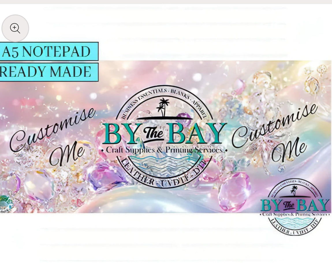 Custom A5 (Ready made & DIY Notepad options available)
