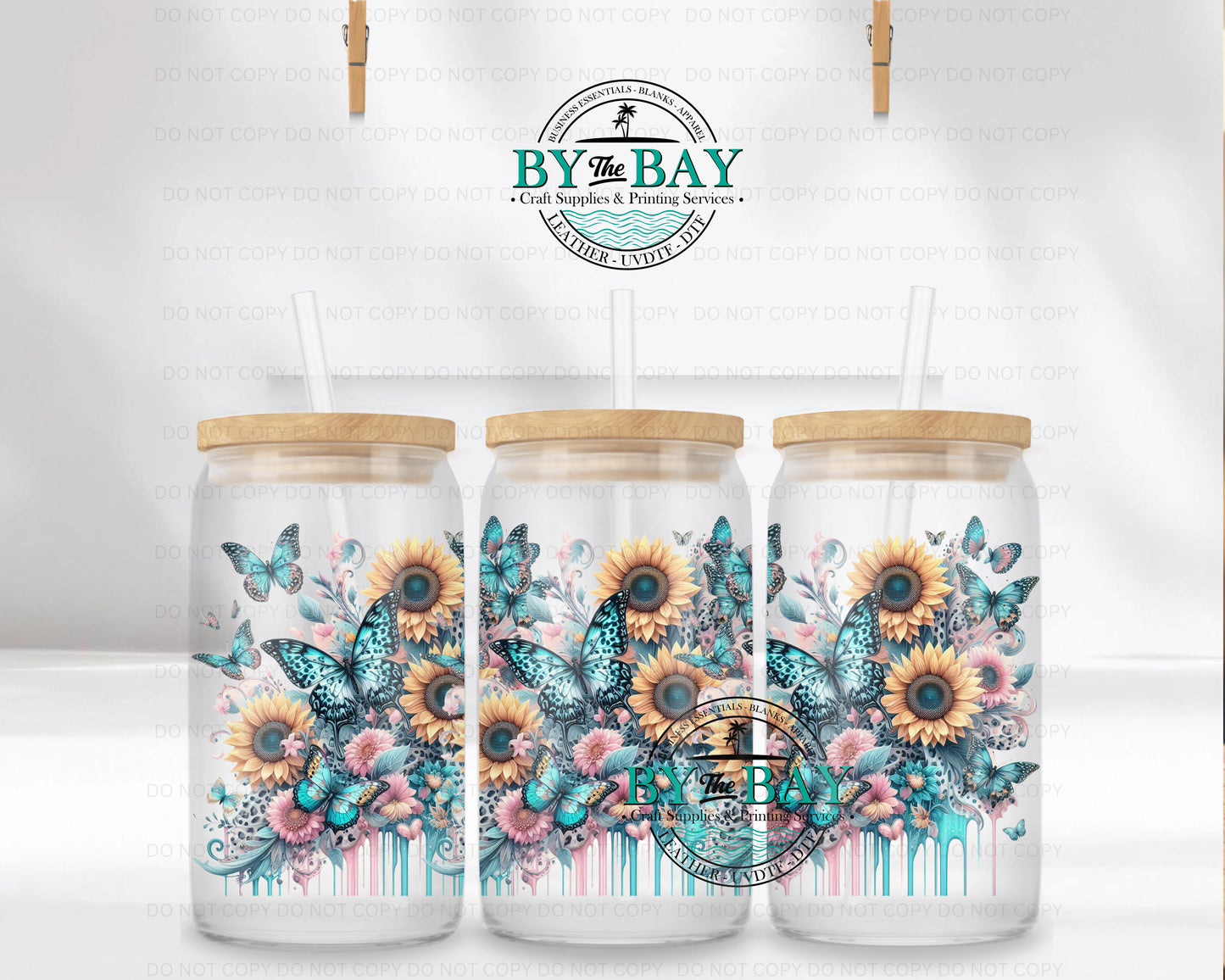 Butterflies 16oz UVDTF Wrap