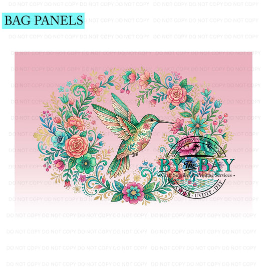Hummingbird Bag Panel (Various Sizes)