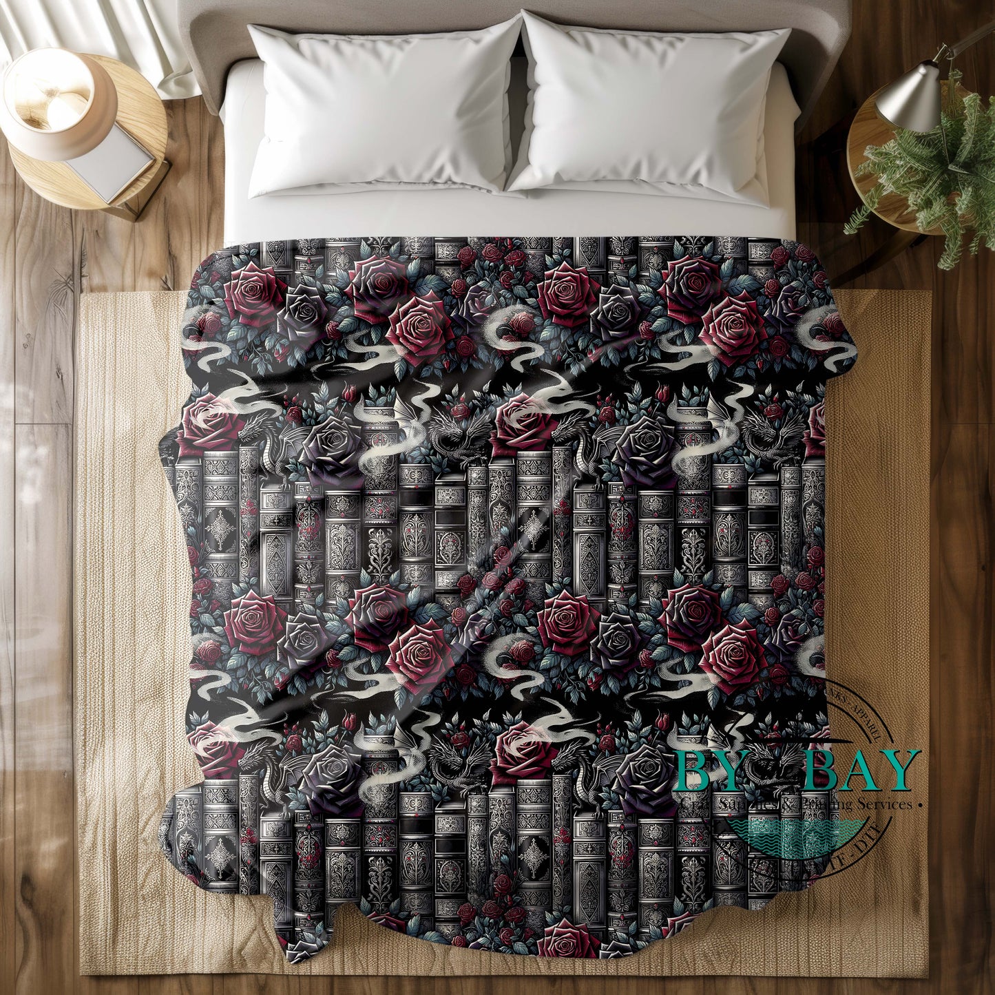 Dark Bookish Squish Minky Blankets (Various Sizes)