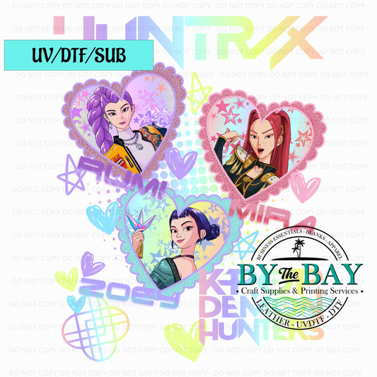 DH Hearts 2 UV/DTF/SUB Print