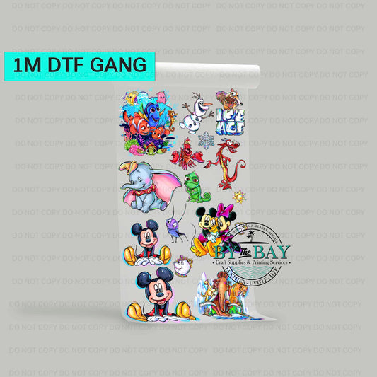 Dis Co 1 Pre-designed 1m DTF Gang Sheet