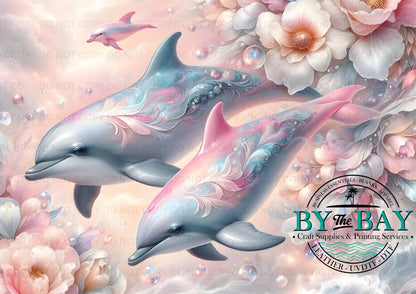 Pink Dolphins Bag Panel