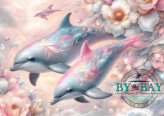 Pink Dolphins Bag Panel