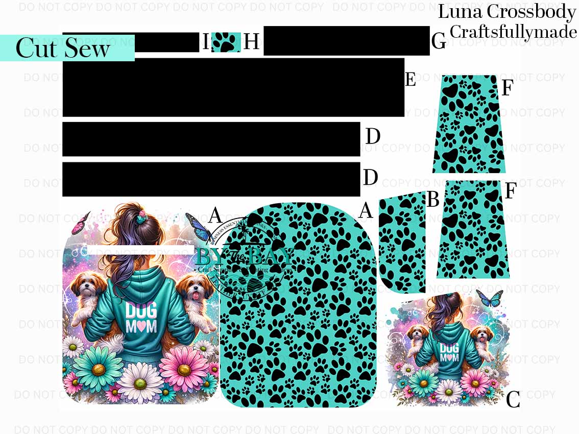 Dog Mama Luna Sling (Cut Sew Panel)