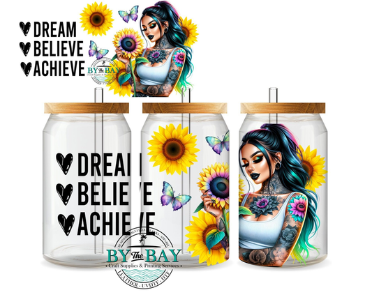 Dream Believe Achieve 16oz Wrap