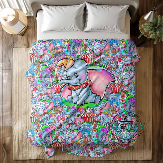 Elephant  Squish Minky Blankets (Various Sizes)