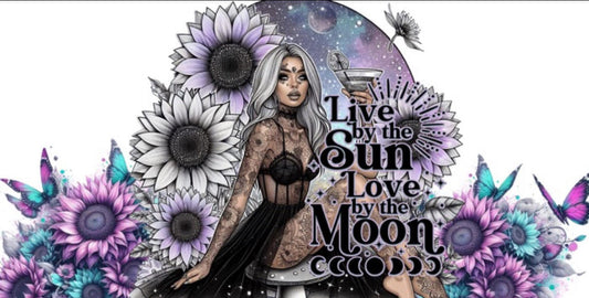 Live by the sun, love by the moon flowers & Butterflies