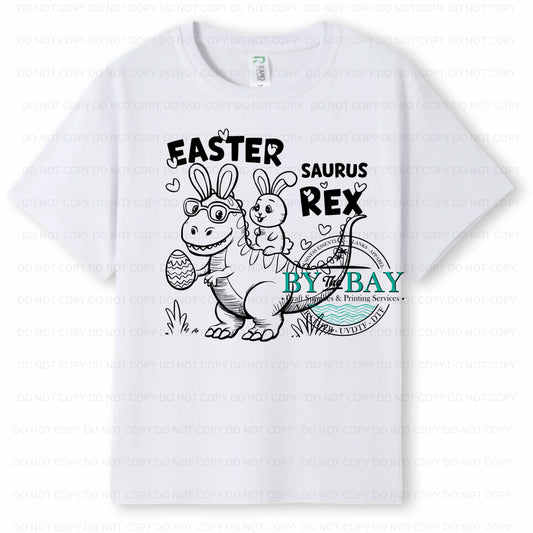 Easter T Rex Colouring in Tee (pens included)