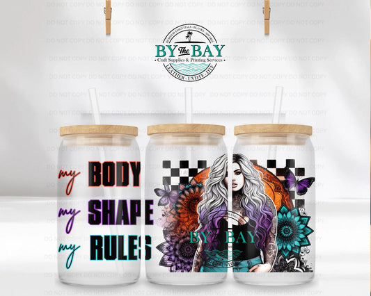 Body Shape Rules 16oz UVDTF Wrap