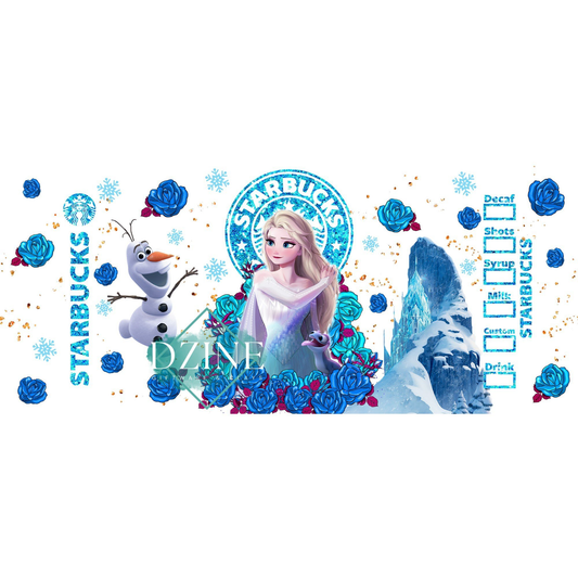 Snow Princess Blue Roses