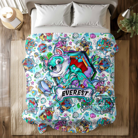 PP Purple Dog Squish Minky Blankets (Various Sizes)