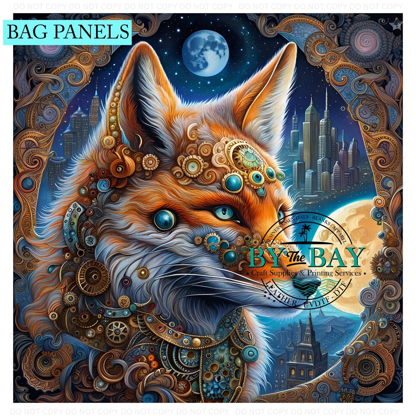 Steampunk Fox Bag Panel
