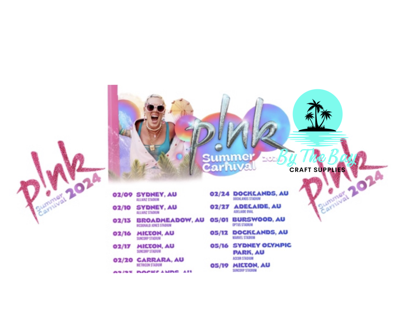 Pink tour date wrap