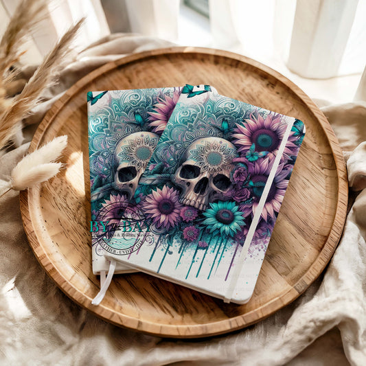 Floral Skulls A6 (Ready made & DIY Notepad options available)