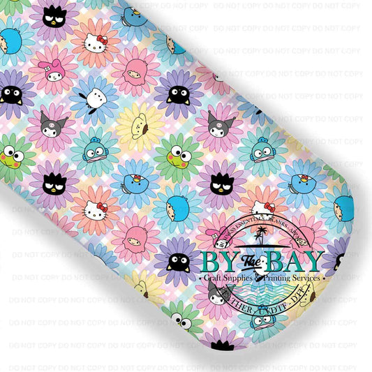 Flower Ats Rainbow Gingham