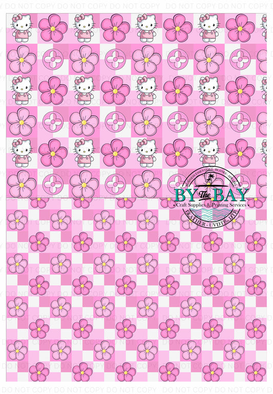 Flower Kitty Split Design Sheet