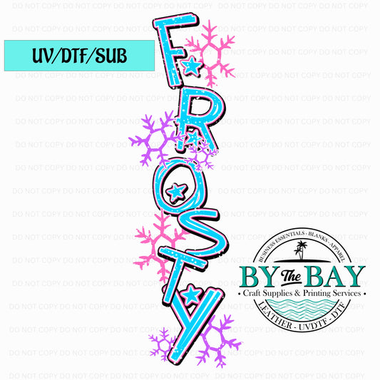 Frosty Sleeve text UV/DTF/SUB Print