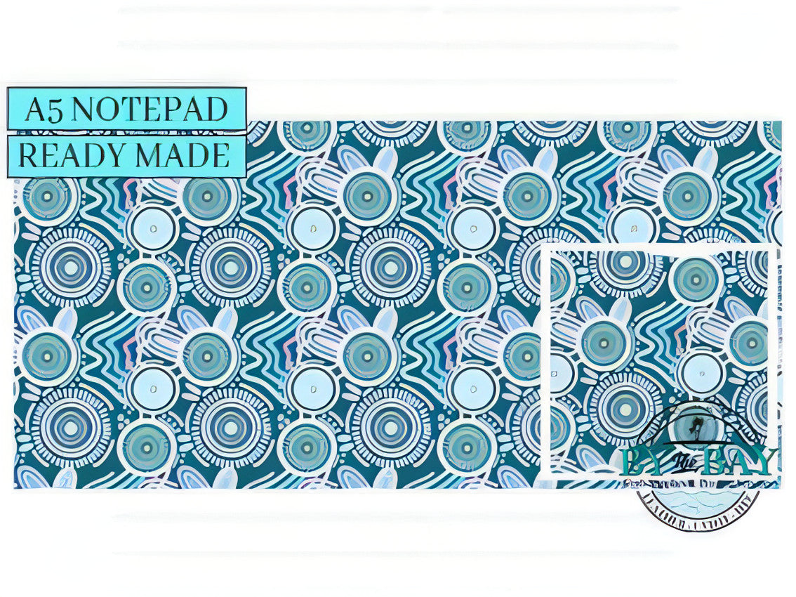 HDs Gathering Teal - Ready made notepad Cover (Notepad & pocket options available)