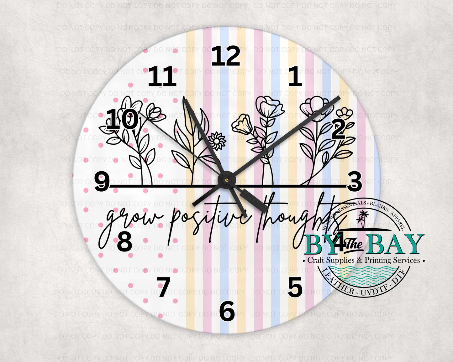 Grow Positive Thoughts Clock
