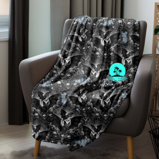 Both Black Bats Blanket