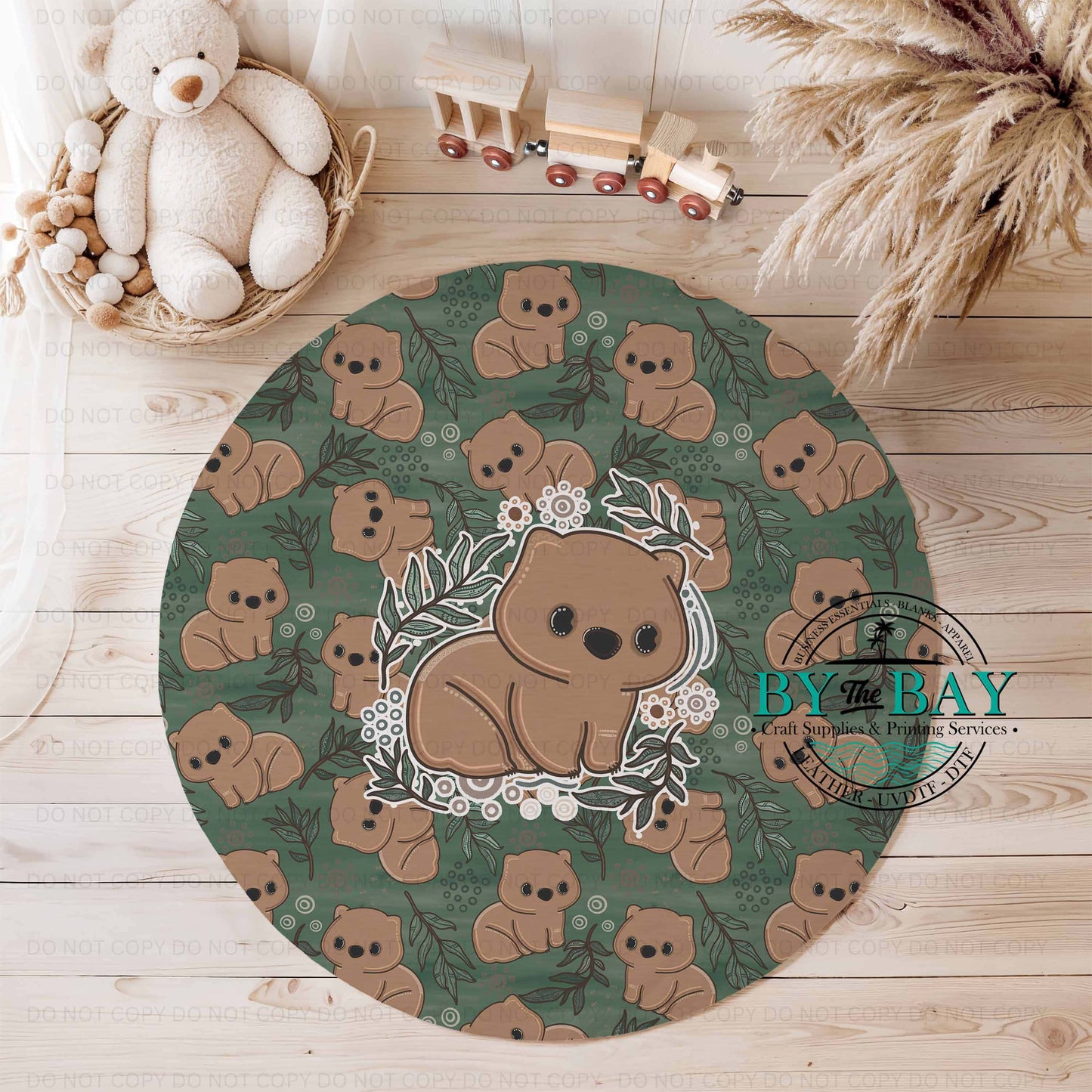 Personalised HDs Dhukandirra (Wombat Playmats) Various Colours/sizes