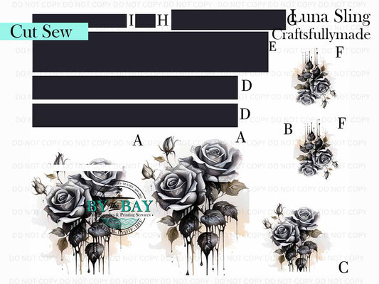 Grey Rose Luna Sling (Cut Sew Panel)